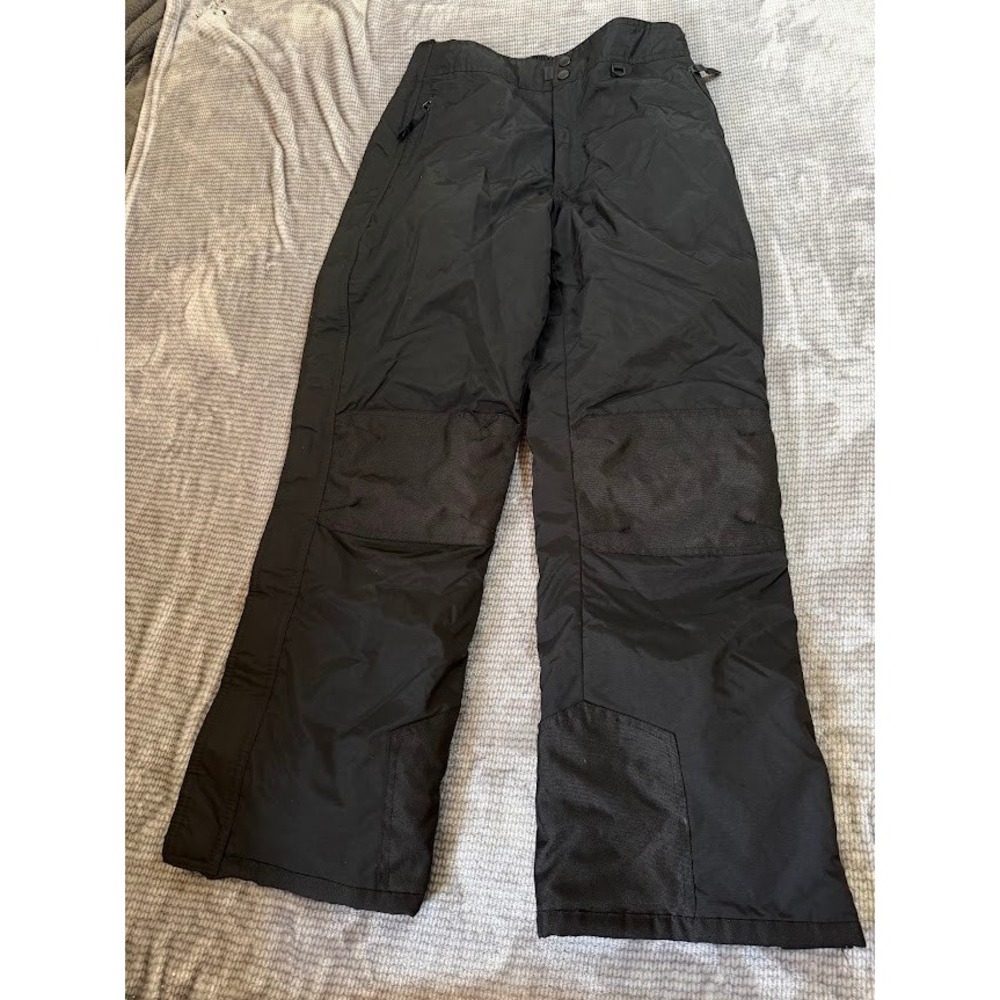 Slalom Black Insulated Snow‎ Pants M Ski Snowboard Reinforced Knees Mens 30X29.